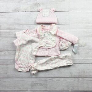 Kyle & Deena Baby Girl 6 Piece Outfit Set “Baby’s First Christmas” NWT 0-3 Month